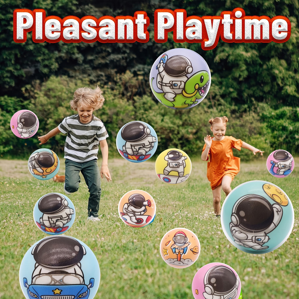 Squishy Astronaut Stress Balls 24 Pack – 2.5" Colorful Sensory Squeeze Toys for Kids, Party Favors & Goodie Bag Stuffers