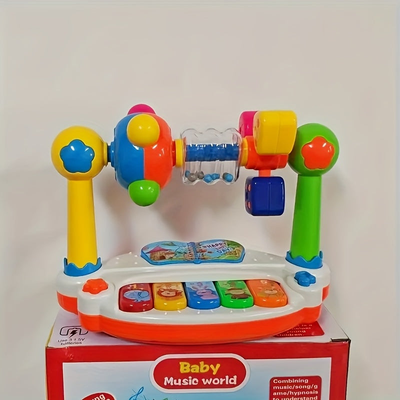 Kids Piano Keyboard Toy with Light Up Keys & Pre-Loaded Songs – Early Music Education for Toddlers Boys Girls Birthday Christmas Gift No Battery Needed