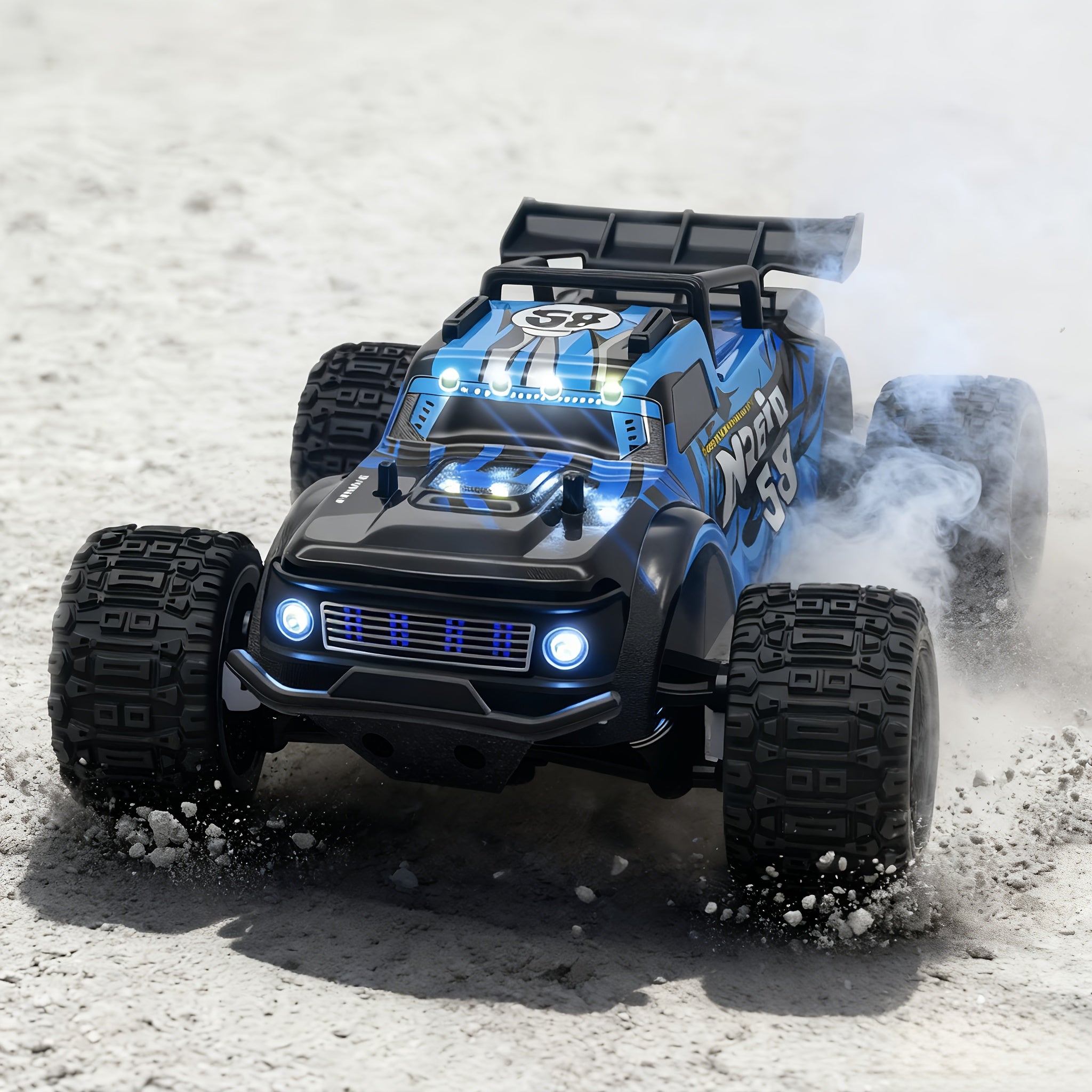 1:18 Scale RC Car 25MPH Dual Motor Off-Road Remote Control Car with Dual Color Sturdy Shell – High-Speed Racing Track Car for Boys Kids Halloween Christmas Gift