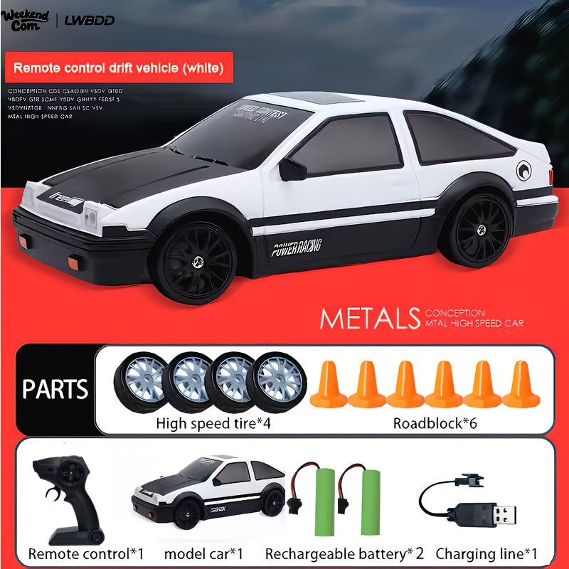 RC Drift Car 1:24 Scale 4WD High-Speed Remote Control Drifting Race Car Toy, Birthday Christmas Gift for Boys Girls Adults Kids