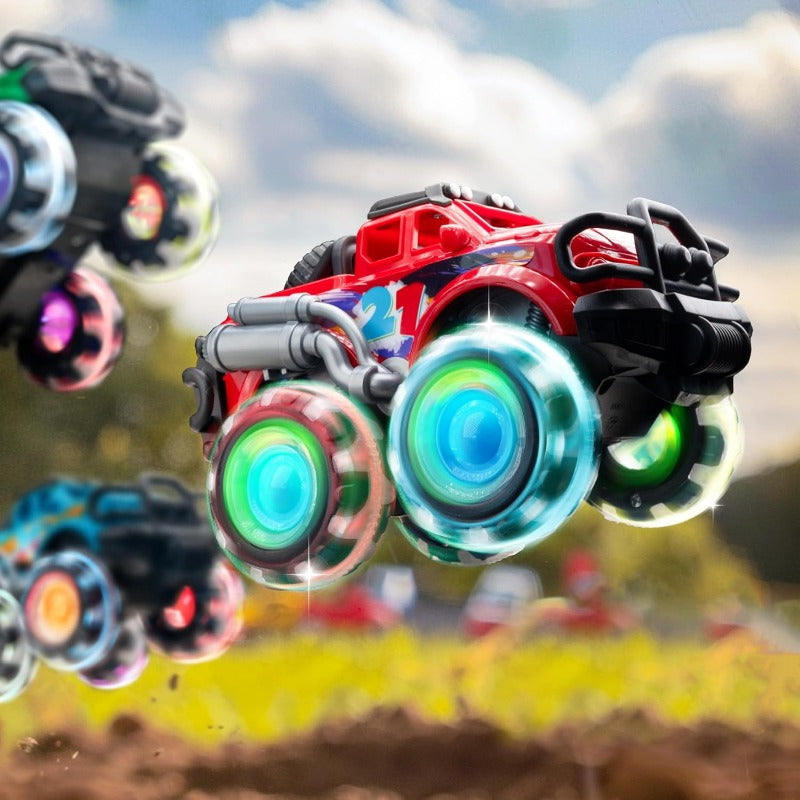 3-Pack Monster Truck Toys with Flashing LED Wheels – Friction-Powered Light-Up Cars for Toddlers, Easter, Christmas & Birthday Gift for Boys & Girls