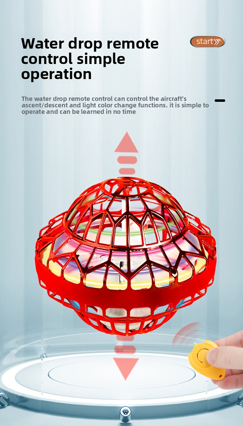 Hand Control UFO Flying Ball Toy Infrared Hover Boomerang LED Light Indoor Outdoor Kids Gift Christmas Halloween Birthday Party