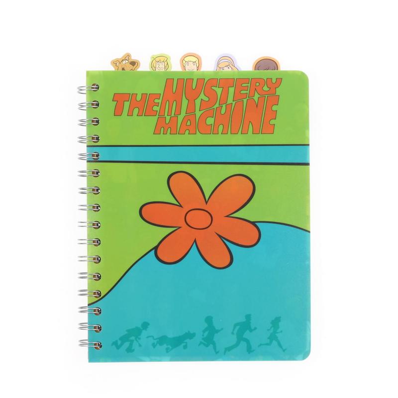 Scooby-Doo Spiral Notebook with 5 Character Tabs & 75 Lined Sheets – Officially Licensed Mystery Machine Journal for Kids, Fans & Collectors