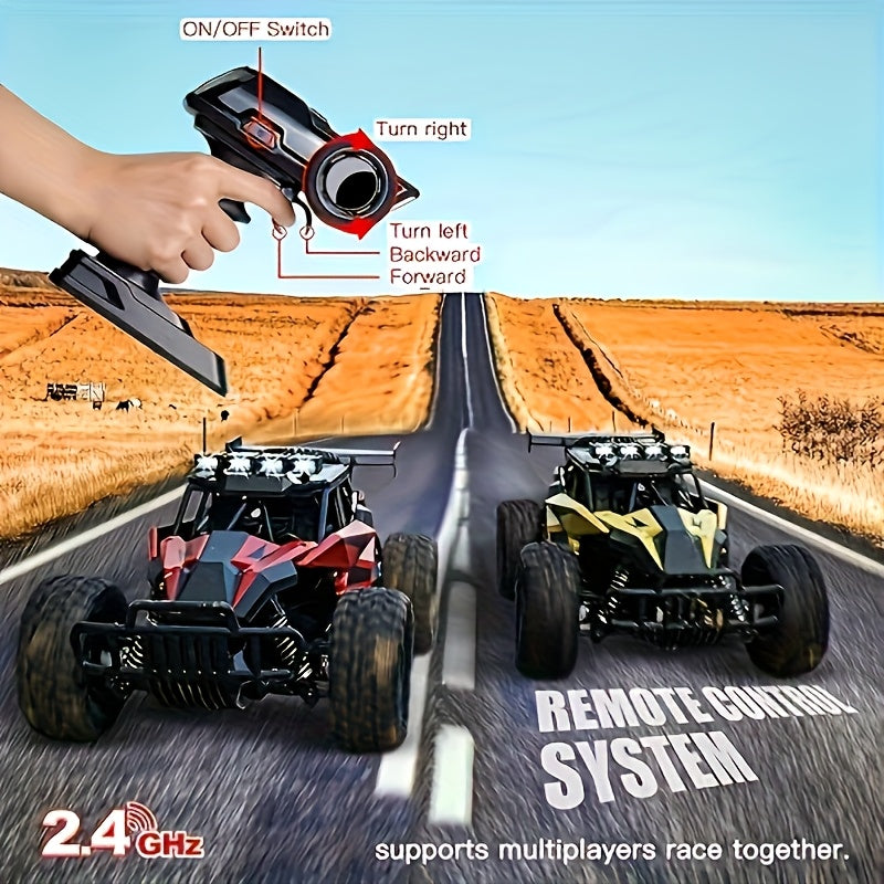 High-Speed RC Off-Road Truck with Full Bearings & Durable Alloy Steel - Remote Control Monster Truck for Boys Ages 6+ Halloween Christmas Birthday Gift