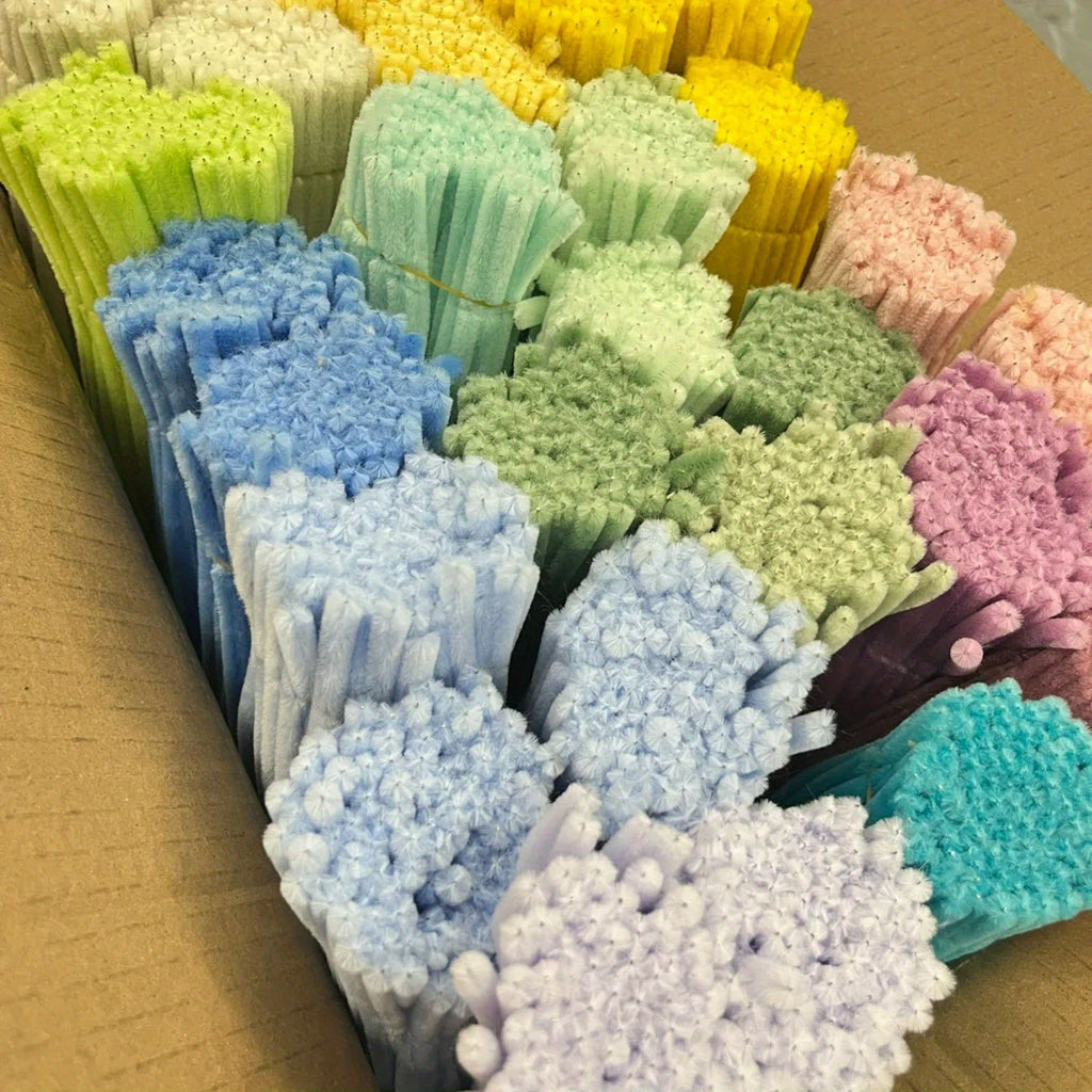 1020pcs Pipe Cleaners Craft Kit in 20 Colors – Upgraded Thick Fuzzy Chenille Stems with Flower Rods for DIY Arts & Crafts, Kids Projects, School Supplies & Creative Activities