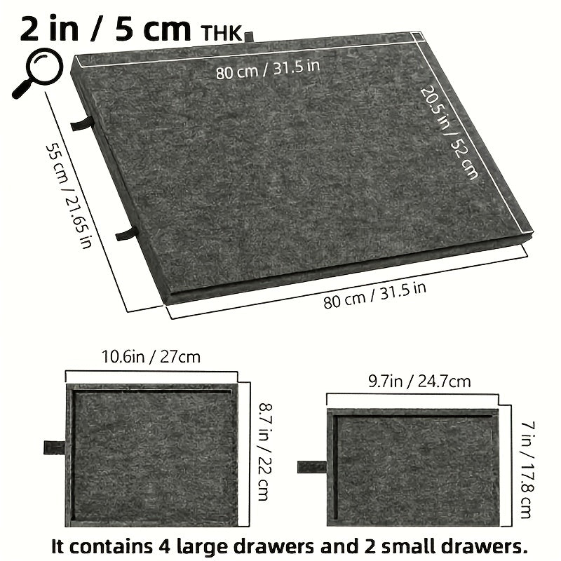 Puzzle Table 1000 Pieces 2-in-1 Tilting Stand & Lid 6 Drawers Ultralight Portable Puzzle Board for Adults Puzzle Lovers Gift Ergonomic Jigsaw Work Station