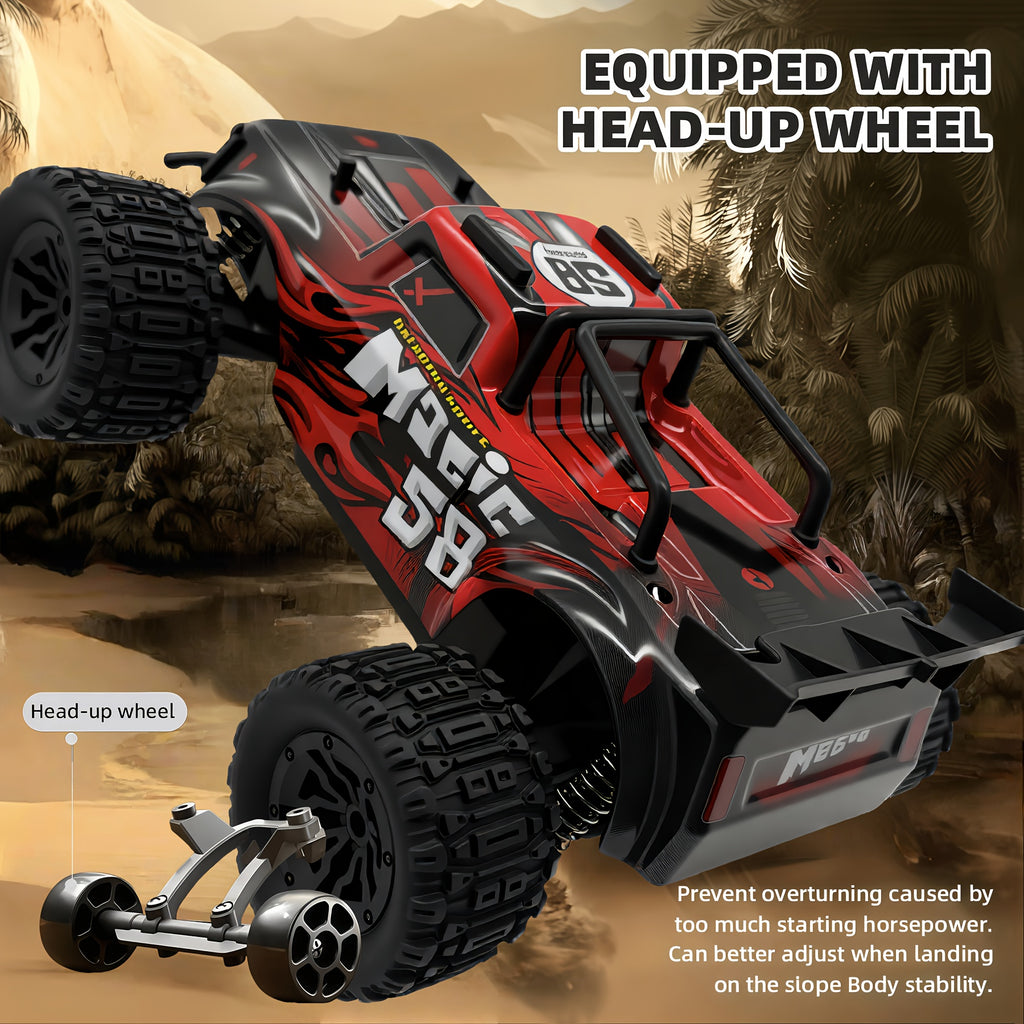1:18 Scale RC Car 25MPH Dual Motor Off-Road Remote Control Car with Dual Color Sturdy Shell – High-Speed Racing Track Car for Boys Kids Halloween Christmas Gift