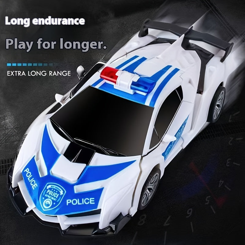 Spider Transform Robot RC Car 1:18 One-Button Deformation 2.4GHz LED Lights 360 Drift 45M Range Auto Demo Kids Boys Girls Ages 6+ Birthday Christmas Gift