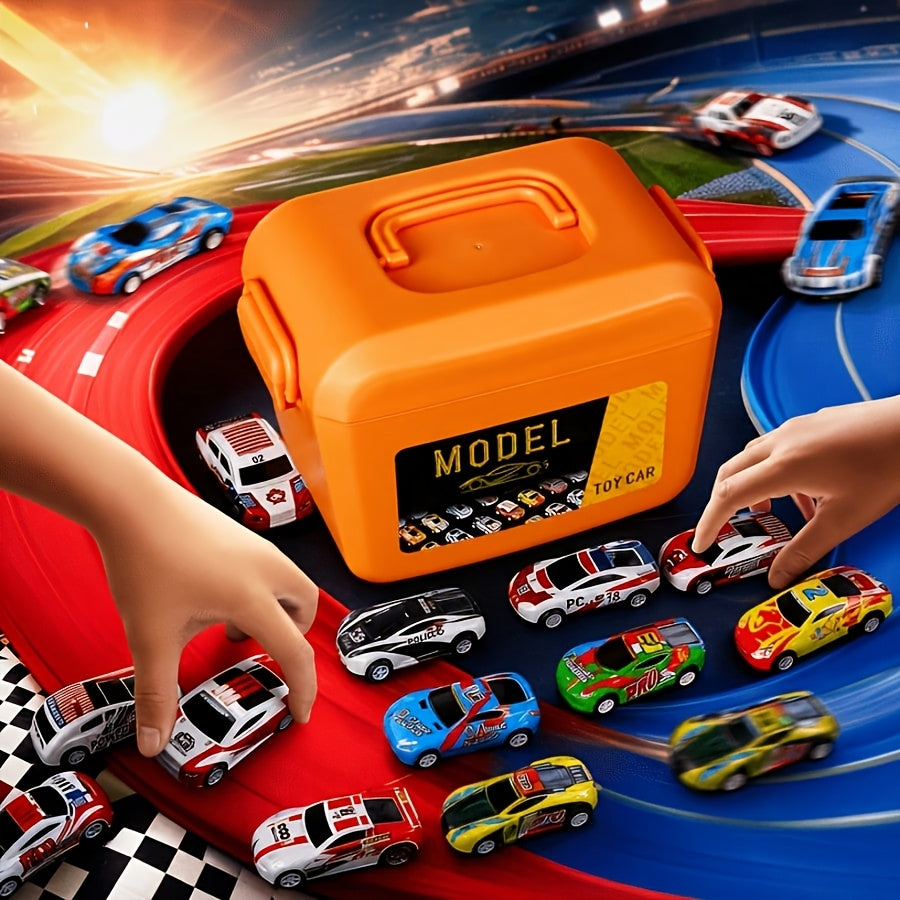 66-Set Toy Car Kits for Kids with Optional Storage Box – Educational DIY Mini Vehicle Playset, Fun Festival & Birthday Gift for Children, Boys and Girls