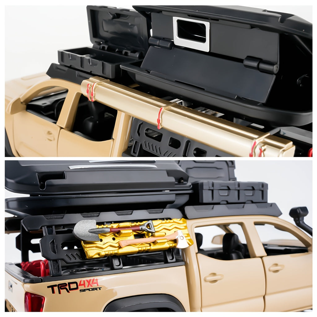 Die Cast Model Car 1:32 Scale Toyota Off-Road – Zinc Alloy Openable Doors Static Display Replica, Collectible Desktop Ornament Gift for Car Enthusiasts