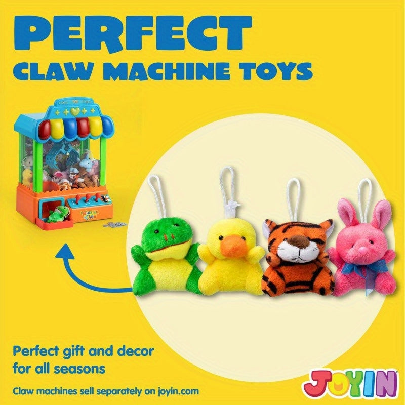 72 Pack Mini Plush Animals Bulk Assortment – 72 Unique Designs 2.5-3 Inch Stuffed Animal Figures with Hanging Loop, Carnival Prizes, Party Favors, Classroom Rewards, Stocking Stuffers