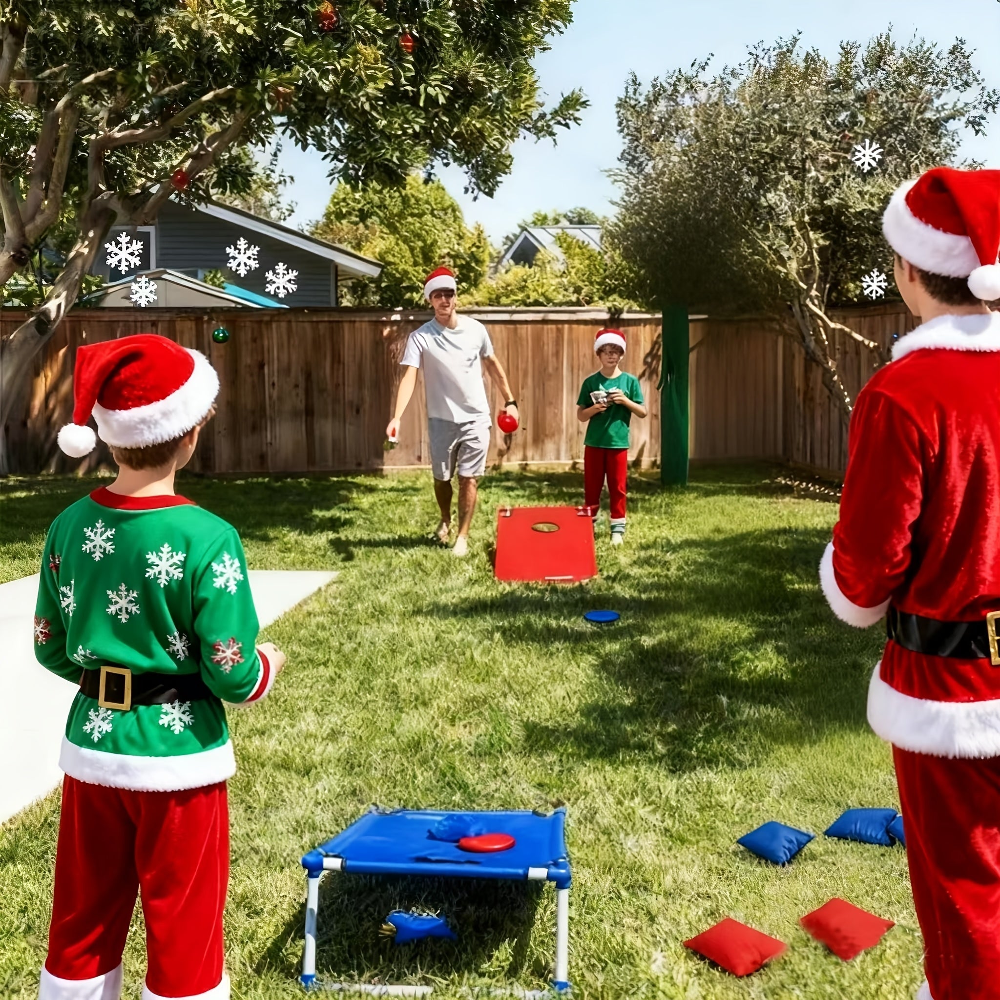 Cornhole Game Set 2 Boards 6 Bean Bags Carry Bag - Indoor Outdoor Backyard Party Beach Camping Tailgate Game for Kids Adults - Birthday Christmas Halloween Gift