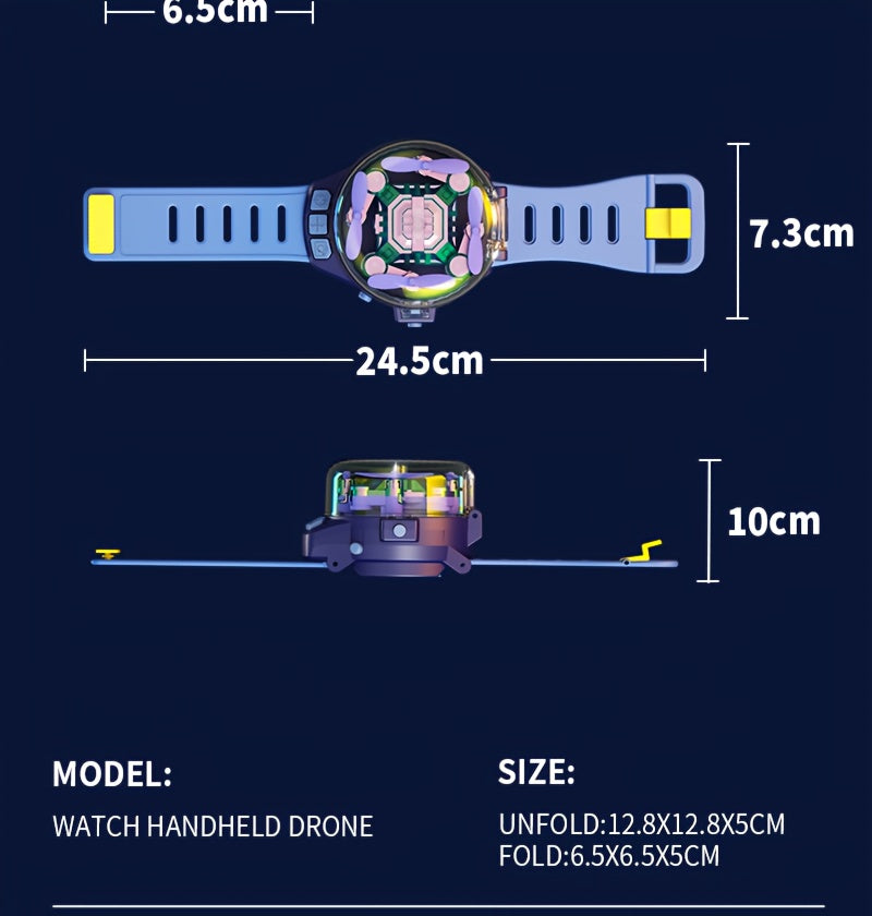 Mini Quadcopter Drone for Kids Beginners 2 Rechargeable Batteries Hovering Watch Storage Remote Control Indoor Outdoor Aircraft Christmas Halloween Gift Boys Girls