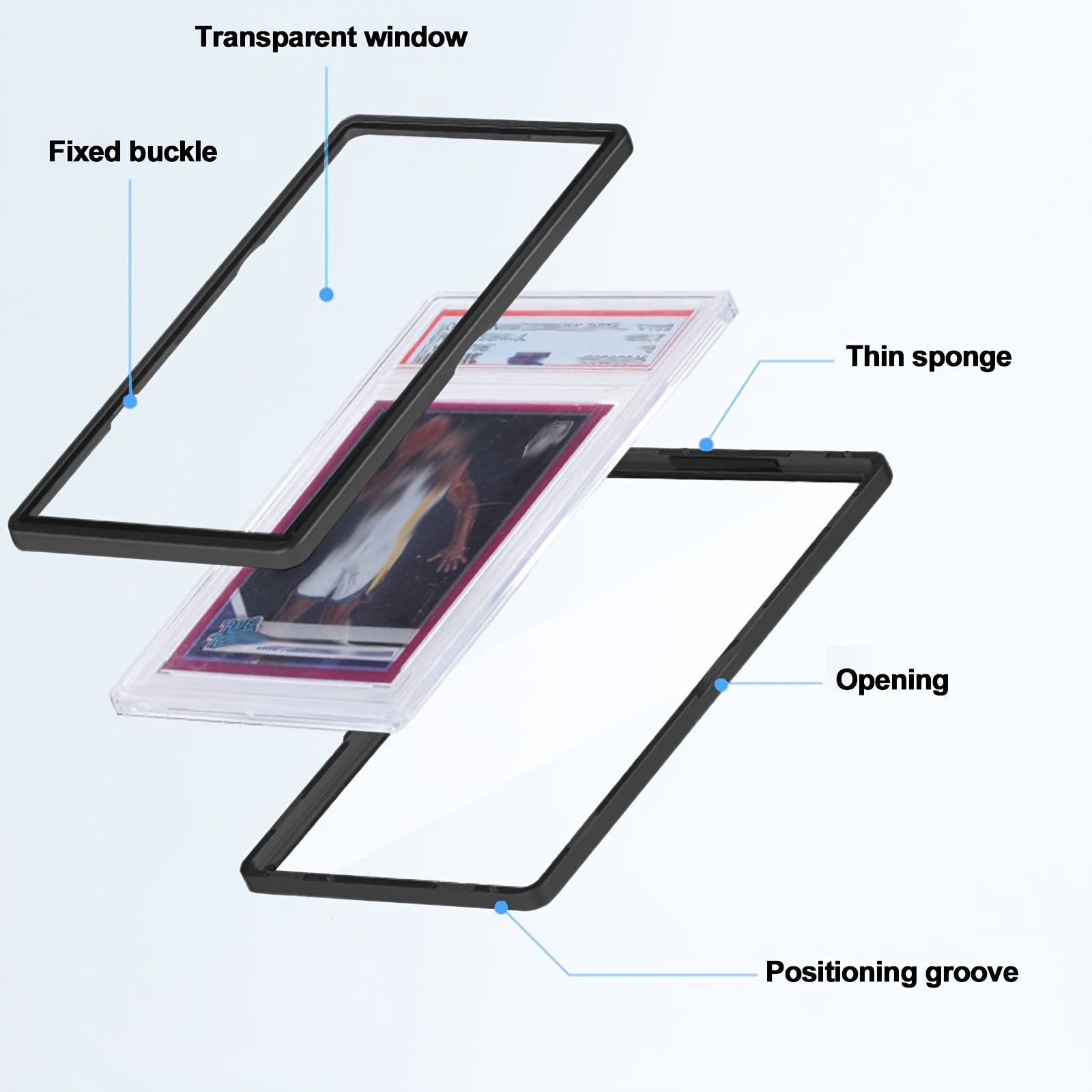 Metal Protective Case for PSA CGC BGS Graded Card Slabs Display Protection Multiple Colors Gift for Pokemon Sports Card TCG Collectors Ages 14+ Christmas