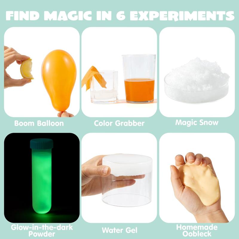 Prefilled Easter Eggs with Science Experiments, JOYIN 6-Pack STEM Activity Kits for Kids, Easter Basket Stuffers, Egg Hunts & Classroom Party Favors