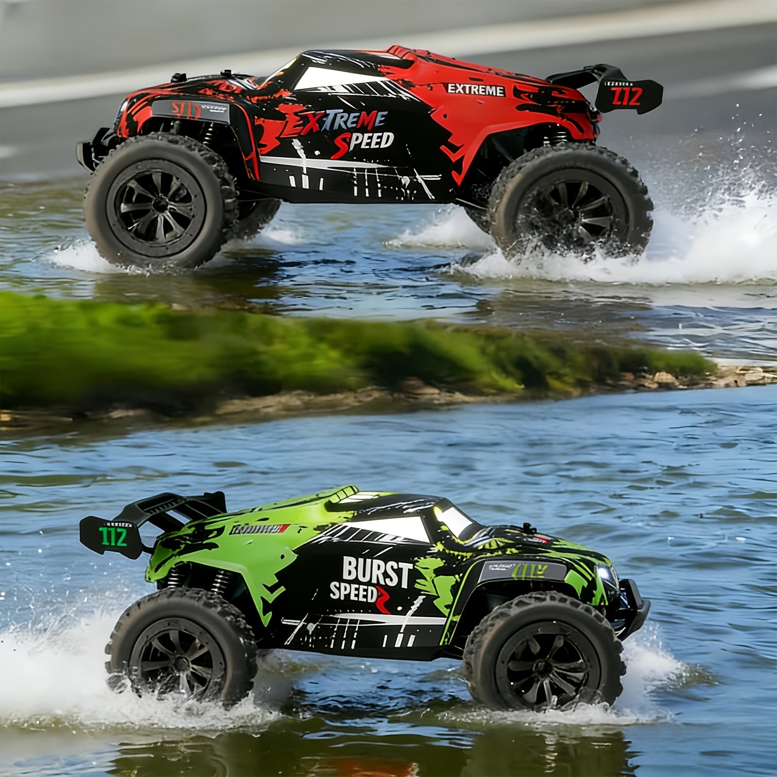 High-Speed 4WD Off-Road RC Truck 40KM/H+ Racing Class All-Terrain Remote Control Car with 2.4GHz Controller – Fast RC Vehicle Gift for Boys Kids Ages 3+