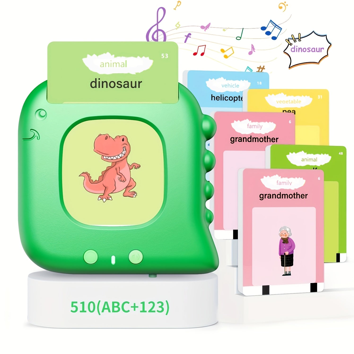 Talking Flash Cards for Kids 224-510 Words Preschool Language Learning Speech Therapy Autism Sensory Educational Toy Gift Boys Girls Ages 3-6
