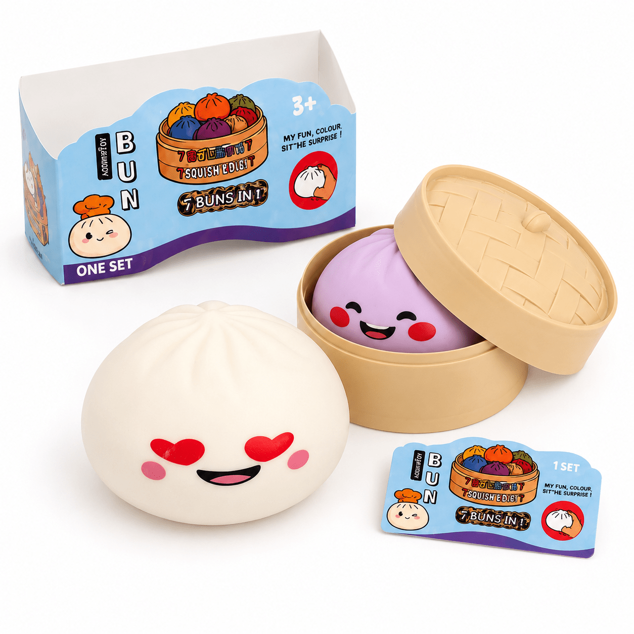 Jumbo Dumpling Squishy Toy 6 Inch Giant Slow Rise Squeeze Ball – Stress Relief Anxiety Fidget Toy for Adults & Teens, Desk Sensory Toy, Birthday Gift Random Color