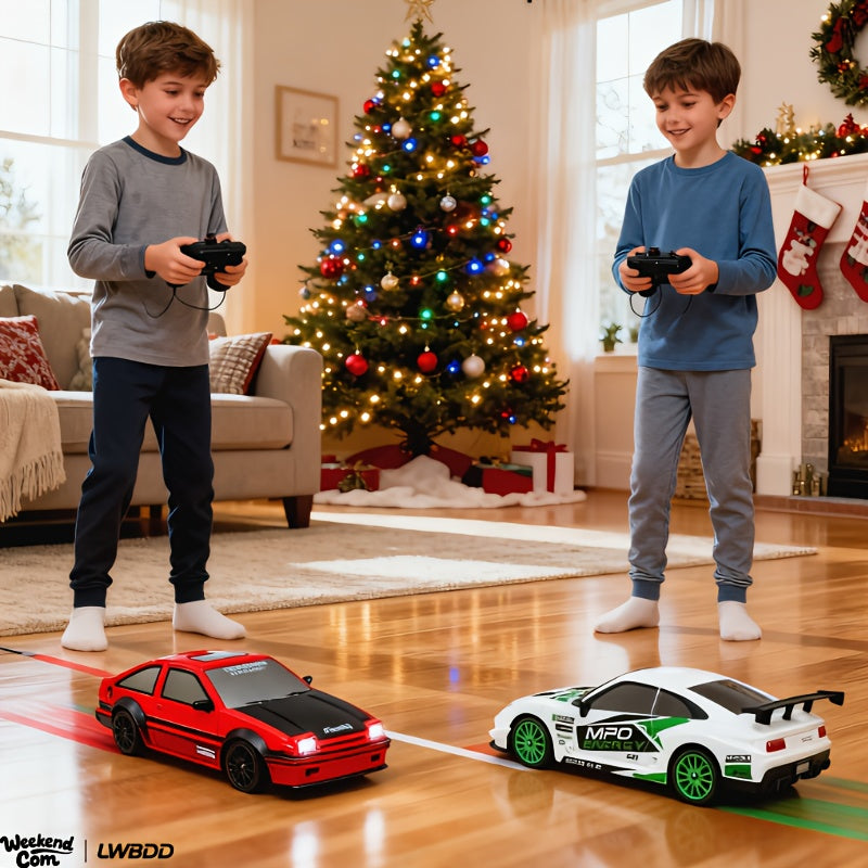 RC Drift Car 1:24 Scale 4WD High-Speed Remote Control Drifting Race Car Toy, Birthday Christmas Gift for Boys Girls Adults Kids