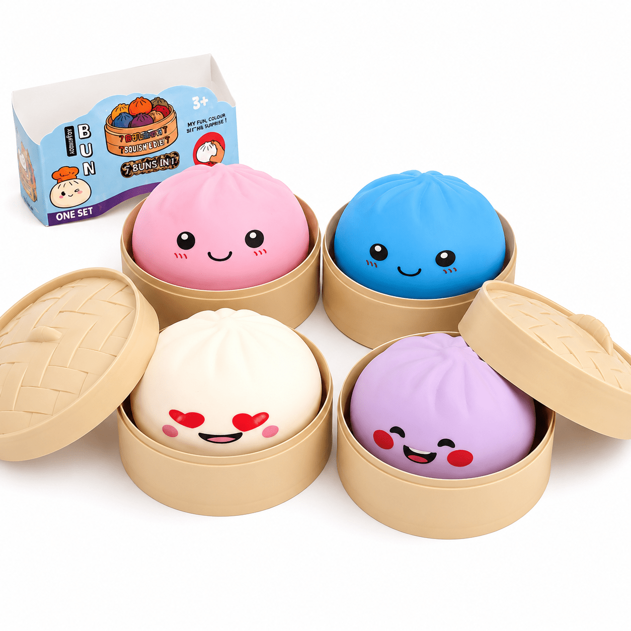 Jumbo Dumpling Squishy Toy 6 Inch Giant Slow Rise Squeeze Ball – Stress Relief Anxiety Fidget Toy for Adults & Teens, Desk Sensory Toy, Birthday Gift Random Color