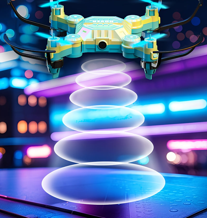 Mini Quadcopter Drone for Kids Beginners 2 Rechargeable Batteries Hovering Watch Storage Remote Control Indoor Outdoor Aircraft Christmas Halloween Gift Boys Girls
