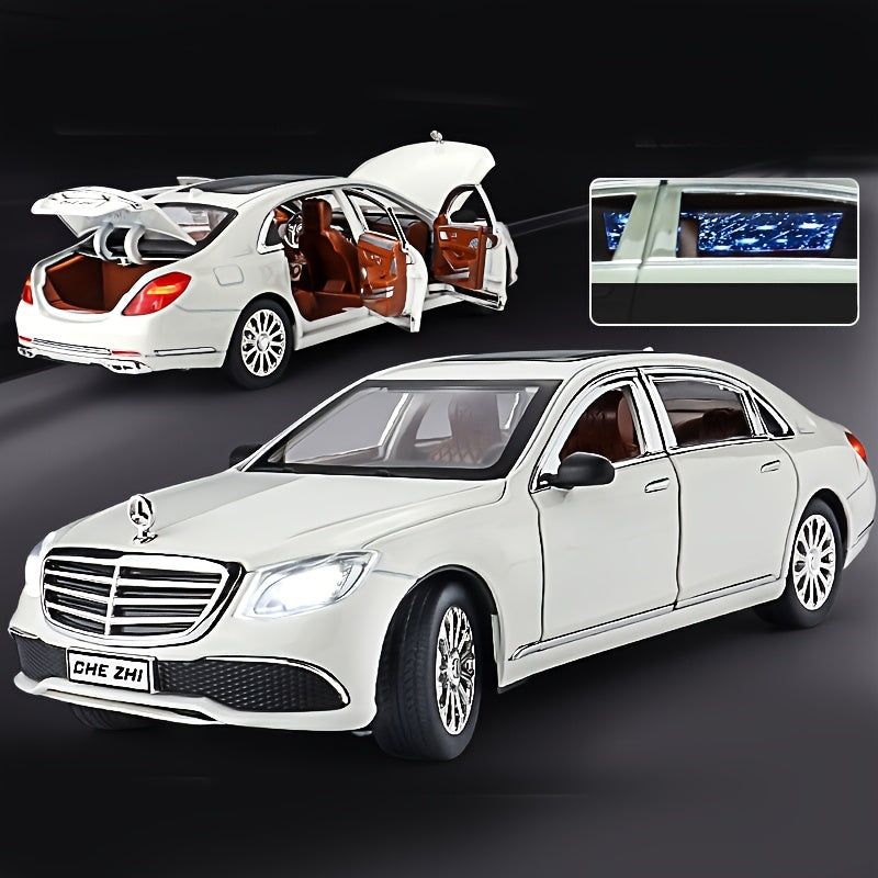 Die-Cast Mercedes-Benz E300 Model Car 1:24 Scale – Zinc Alloy Collectible with Openable Doors, Detailed Interior, Desktop Decor Gift for Car Enthusiasts