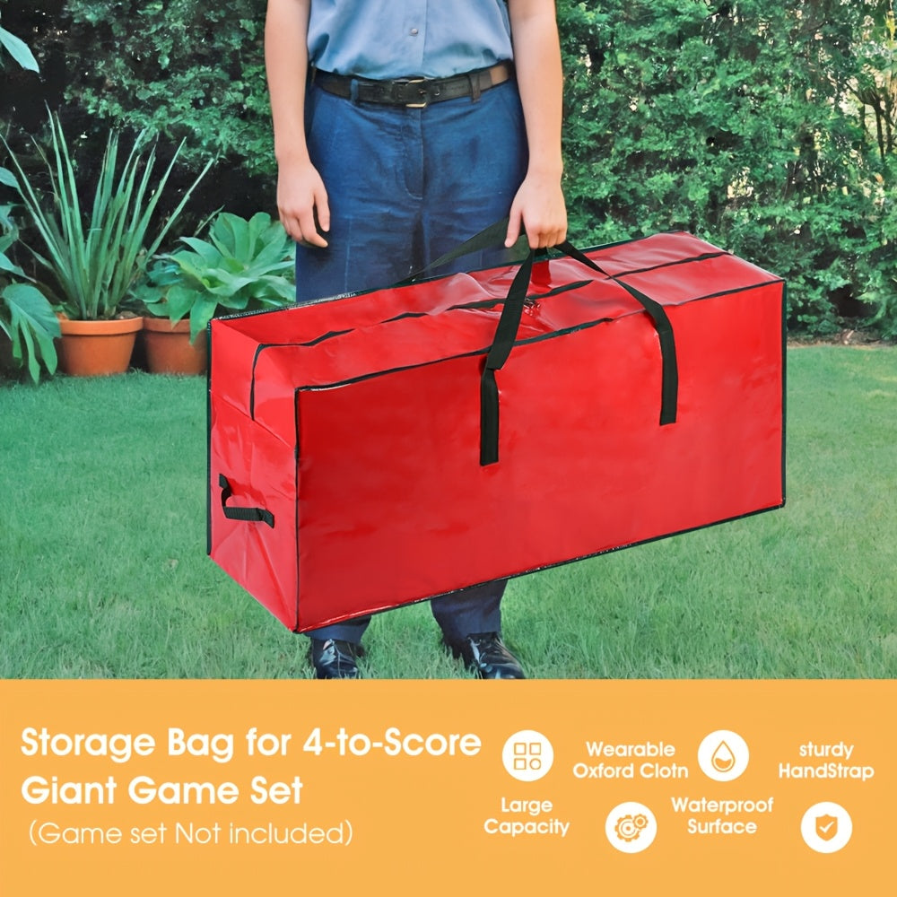 Giant 4 in a Row Storage Bag 47 Inch Jumbo Connect Four Game Carrying Bag Cloth Tote for Easy Transport & Organization Outdoor Party Accessory