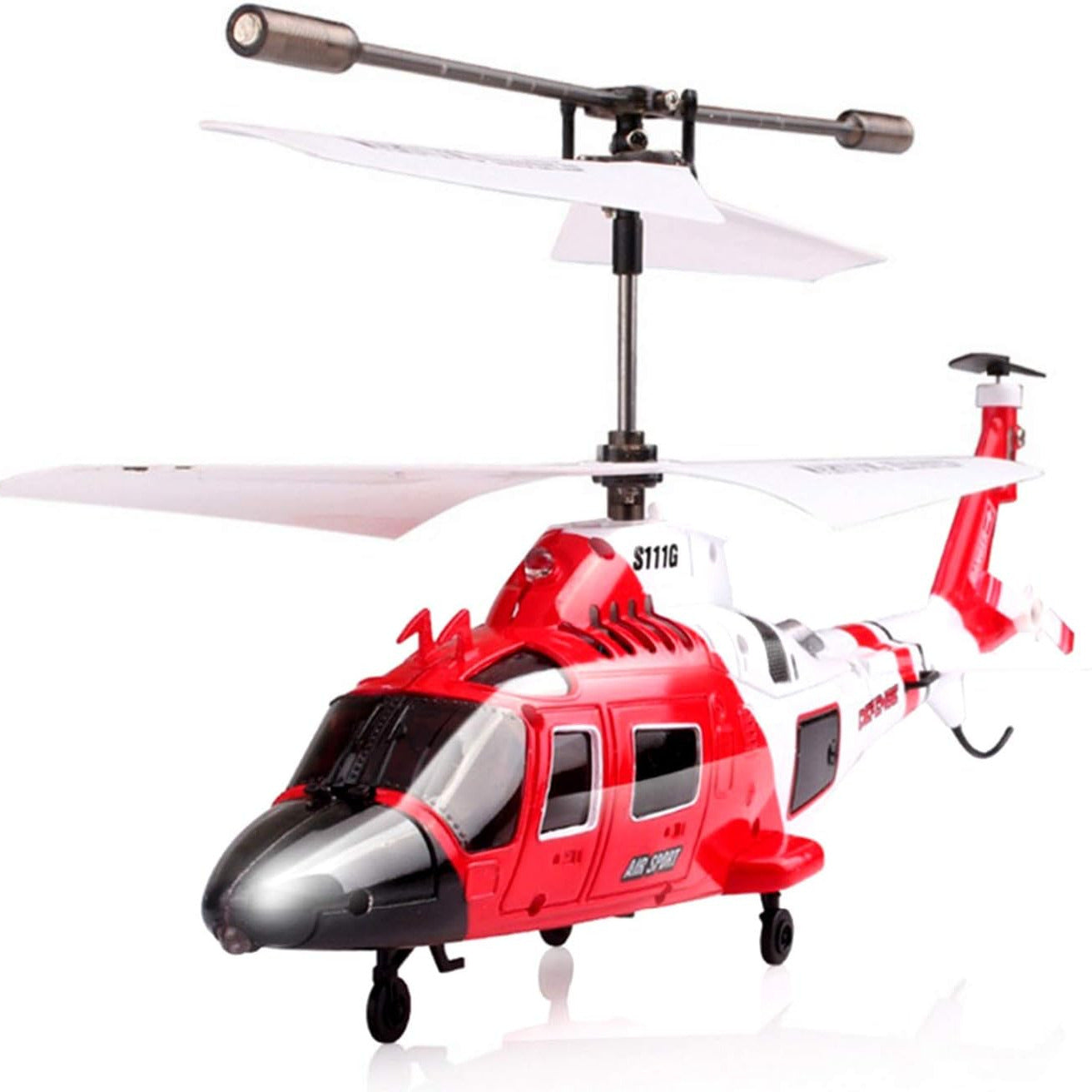 SYMA S111G Coast Guard Rescue RC Helicopter, 3CH Gyro Infrared Indoor Mini Helicopter with LED Lights, Easy to Fly for Beginners, Perfect Gift for Kids & Adults