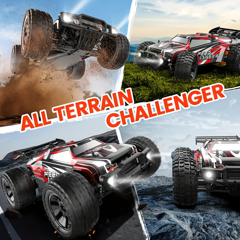 RC Monster Truck 4x4 All-Terrain High-Speed Remote Control Off-Road Car for Kids Adults, Birthday Christmas Holiday Gift for Boys Girls