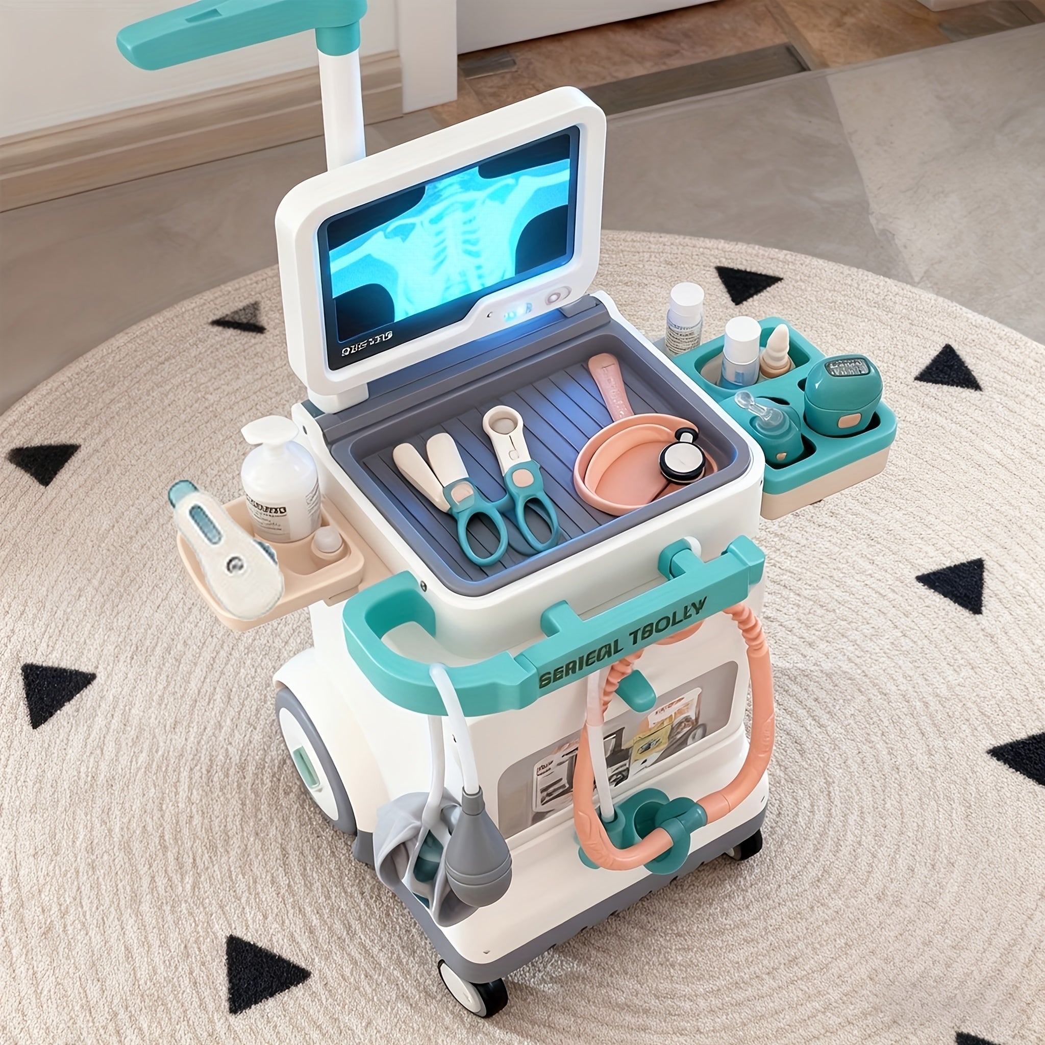 Kids Doctor Kit Pretend Play Medical Station Toy Set with Stethoscope 25-26pcs Boys Girls Ages 3+ Birthday Gift