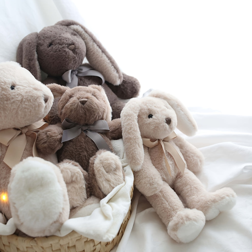 Bunny Stuffed Animal Soft Rabbit Plush Toy Cute Easter Basket Gift for Baby Girls Women Kids Birthday Holiday