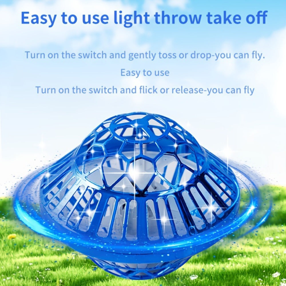 Flying Ball Toy Hand Controlled Induction - LED Luminous UFO Magic Flying Orb, USB Rechargeable, Endless Tricks, Kids Party Gift for Boys & Girls