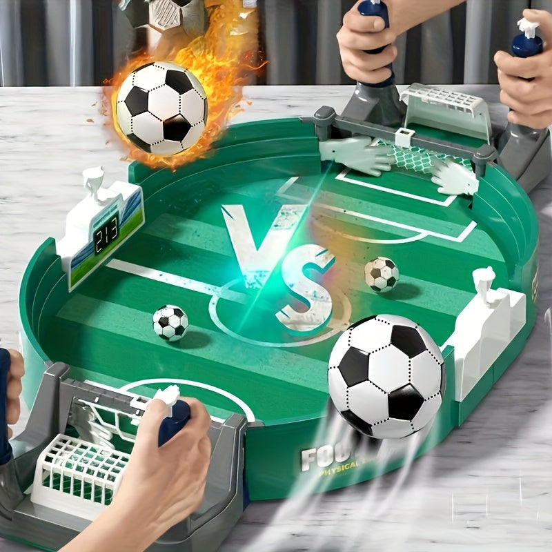 Kids Portable Tabletop Football Game Set Ages 3-6 with 6 Balls Standalone Table Design Family Party Game Christmas Halloween Thanksgiving Gift