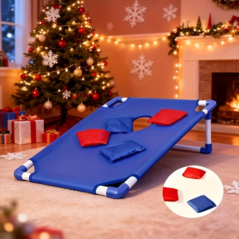 Cornhole Game Set 2 Boards 6 Bean Bags Carry Bag - Indoor Outdoor Backyard Party Beach Camping Tailgate Game for Kids Adults - Birthday Christmas Halloween Gift