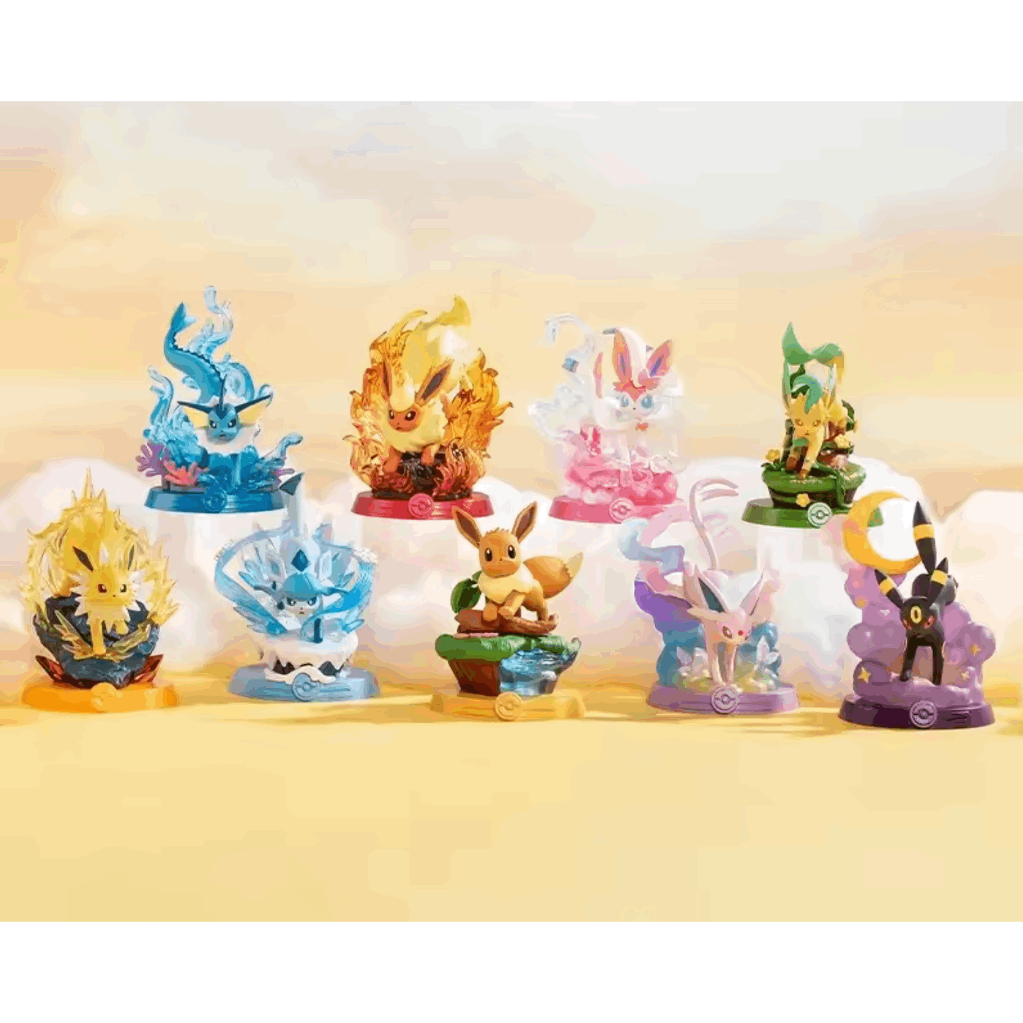 Pokemon Eeveelution Adventure Series Blind Box - 1st Generation Vinyl Collectible Figure, Umbreon Espeon Desktop Ornament, Surprise Mystery Box Gift for Pokemon Fans