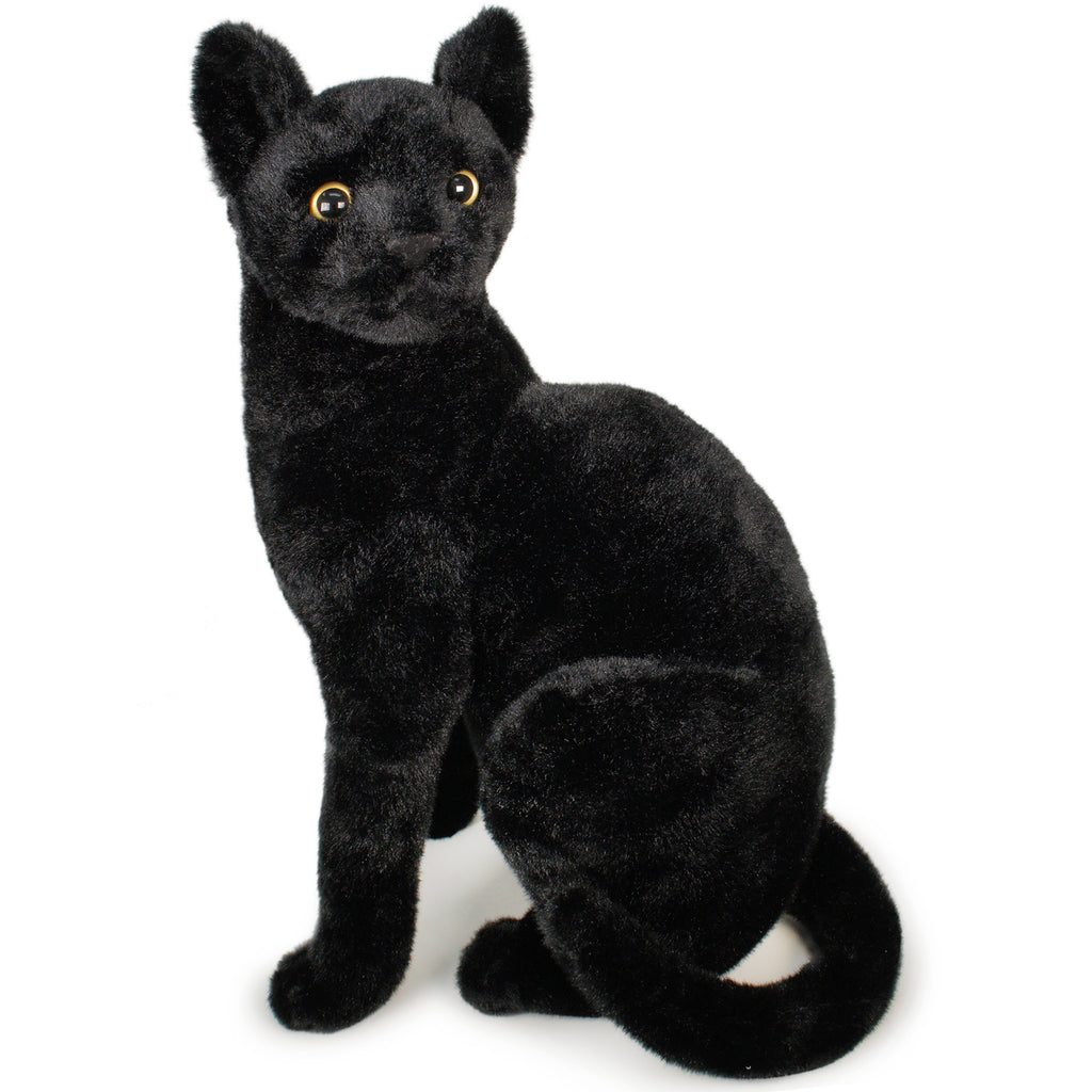 Black Cat Stuffed Animal Plush 13 Inch – Boone the Soft Cuddly Plush Cat Toy, Kids Gift for Cat Lovers, Ages 3+, TigerHart Toys