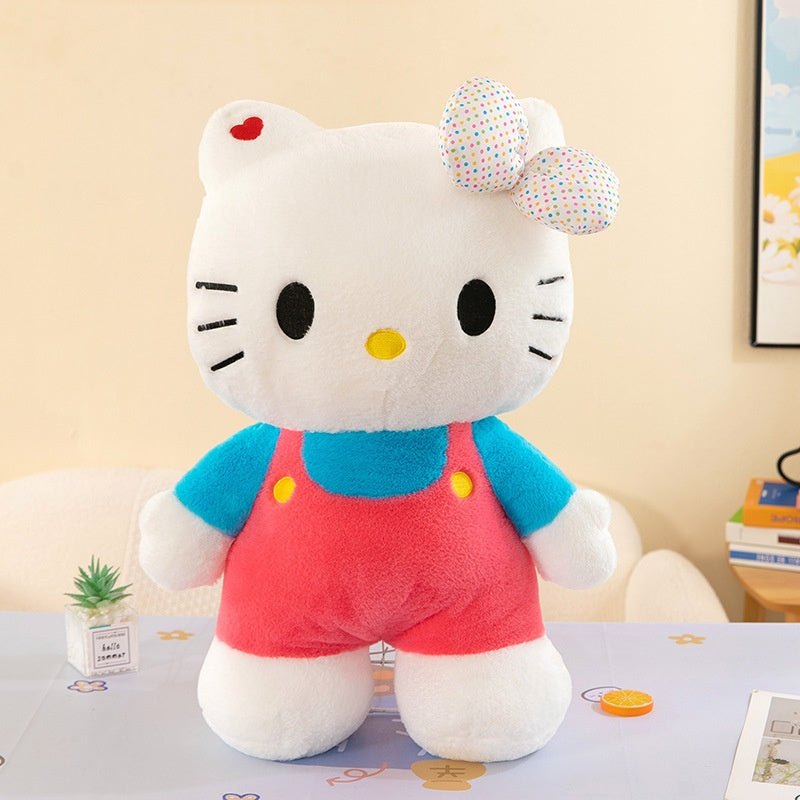 Hello Kitty Large Plush Doll 40cm Stuffed Toy Soft Anime Pillow Cute Kawaii Cat Gift for Girls Kids Holiday Birthday Christmas