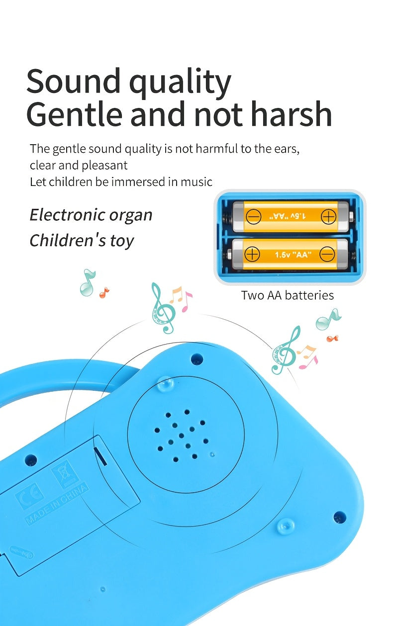 Kids Piano Keyboard Toy 13 Keys Portable Electronic Music Instrument for Toddlers Boys Girls Birthday Christmas Gift Educational STEM Toy