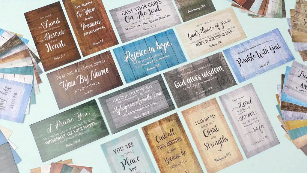 Bible Verse Cards 240 Pcs with Full Scripture – Mini Prayer Cards Inspirational Quote Cards Bulk for Women Men Students Christian Religious Gift