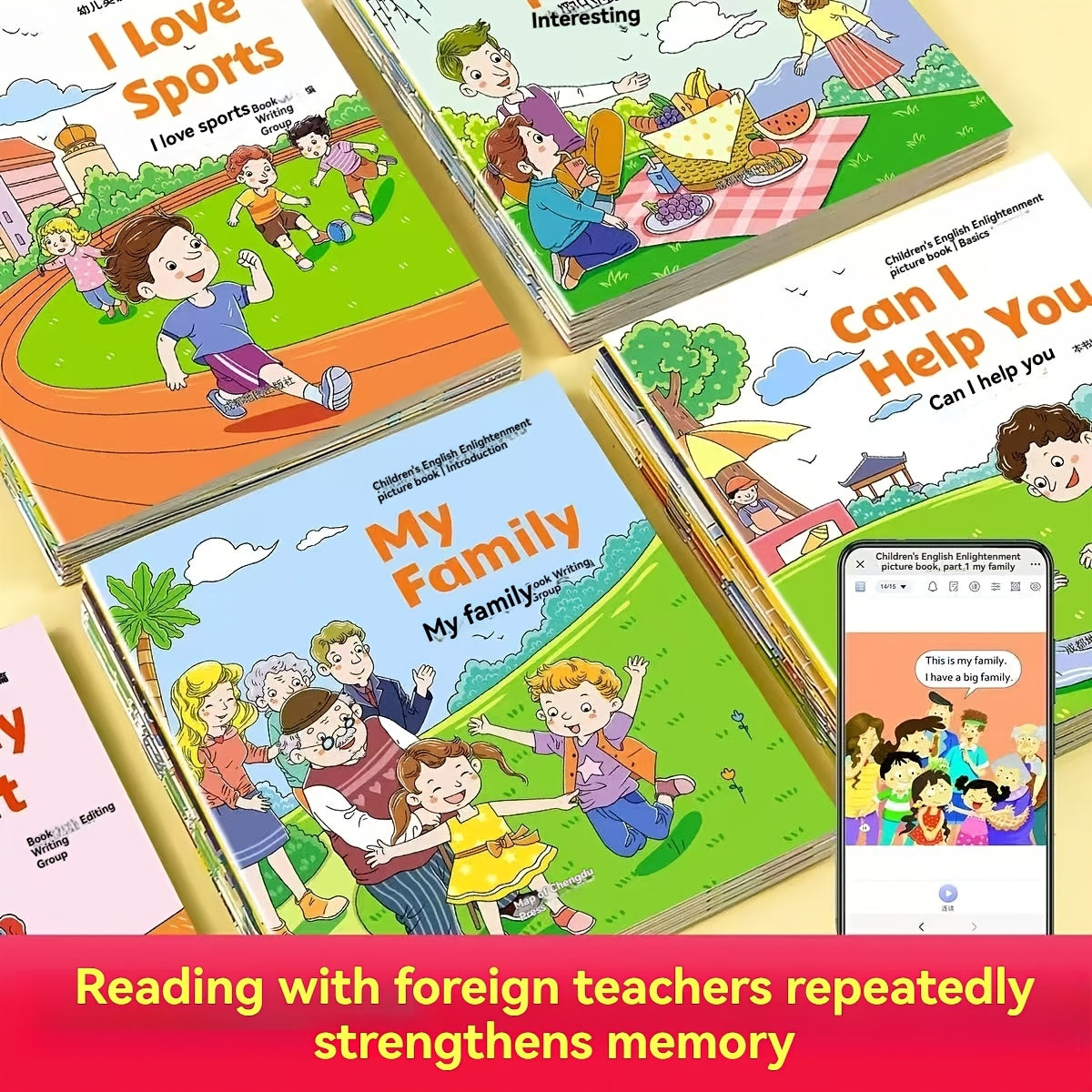 English Story Picture Books for Kids – Set of 10 Random Non-Repeating Children's Reading Books, Large Print on High-Quality Paper, Early Literacy & Bedtime Story Gift