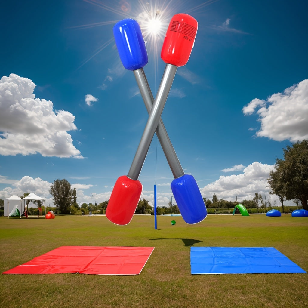 Inflatable Boxing Stick Set PVC Jousting Boppers with Cushion Pads for Adults Teens Party Team Building Bar Outdoor Fun Ages 14+ Birthday Christmas Gift