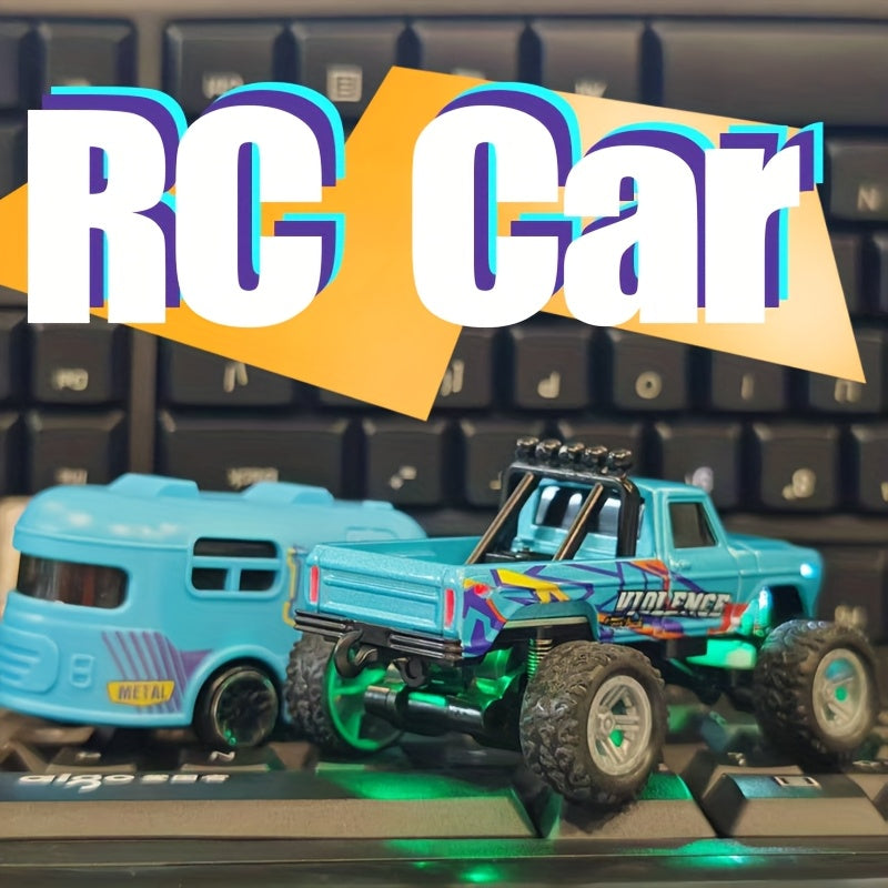 Alloy RC Off-Road Car with Shock-Absorbing Chassis & Rubber Tires – Remote Control Rugged 4WD Truck for Boys Kids Indoor Outdoor Christmas Gift