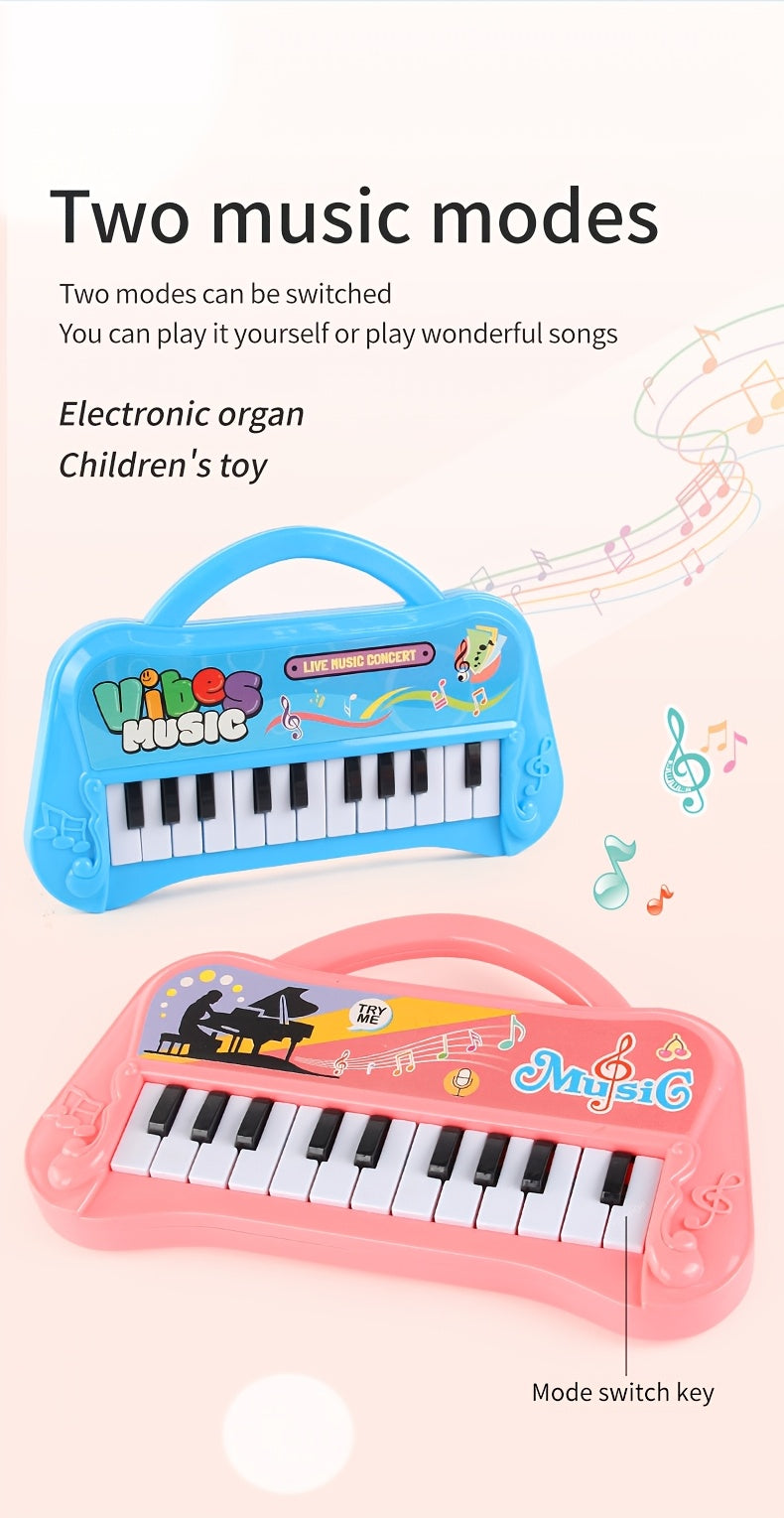 Kids Piano Keyboard Toy 13 Keys Portable Electronic Music Instrument for Toddlers Boys Girls Birthday Christmas Gift Educational STEM Toy