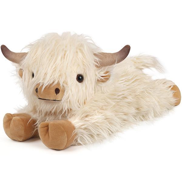 Weighted Stuffed Animal Heatable Plush by CUCKOOL, Lavender-Scented Highland Cow and Animal Companions for Cozy Downtime and Gift Giving