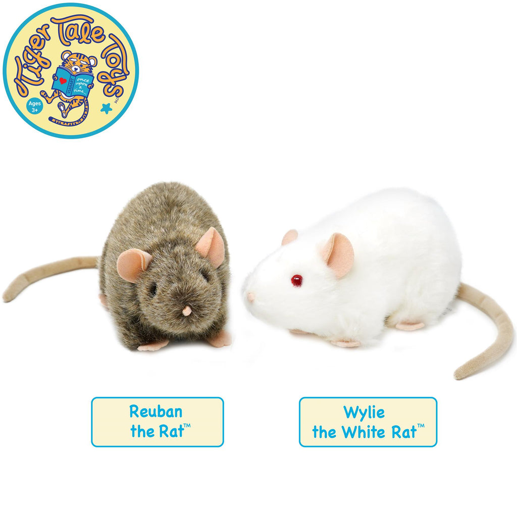 Rat Stuffed Animal Plush 7 Inch – Reuben The Rat by Viahart, Super Soft Norway Rat Plush Toy with Story, CPSIA Safe, Gift for Kids & Rat Lovers Ages 3+