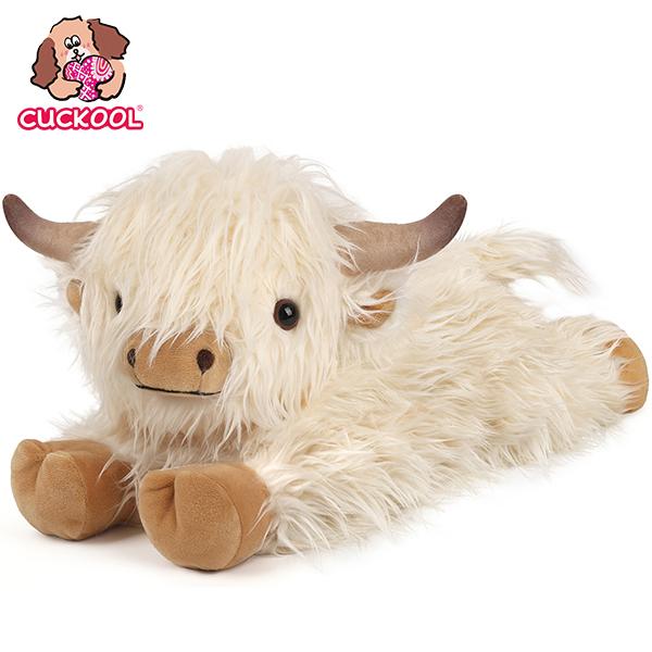 Weighted Stuffed Animal Heatable Plush by CUCKOOL, Lavender-Scented Highland Cow and Animal Companions for Cozy Downtime and Gift Giving