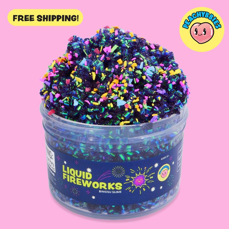 ASMR Slime 4oz by Peachybbies, Choose Butter, Cloud Dough, Snow Fizz, Bingsu or Jelly Cube Textures for Sensory Fidget Play and Gifts