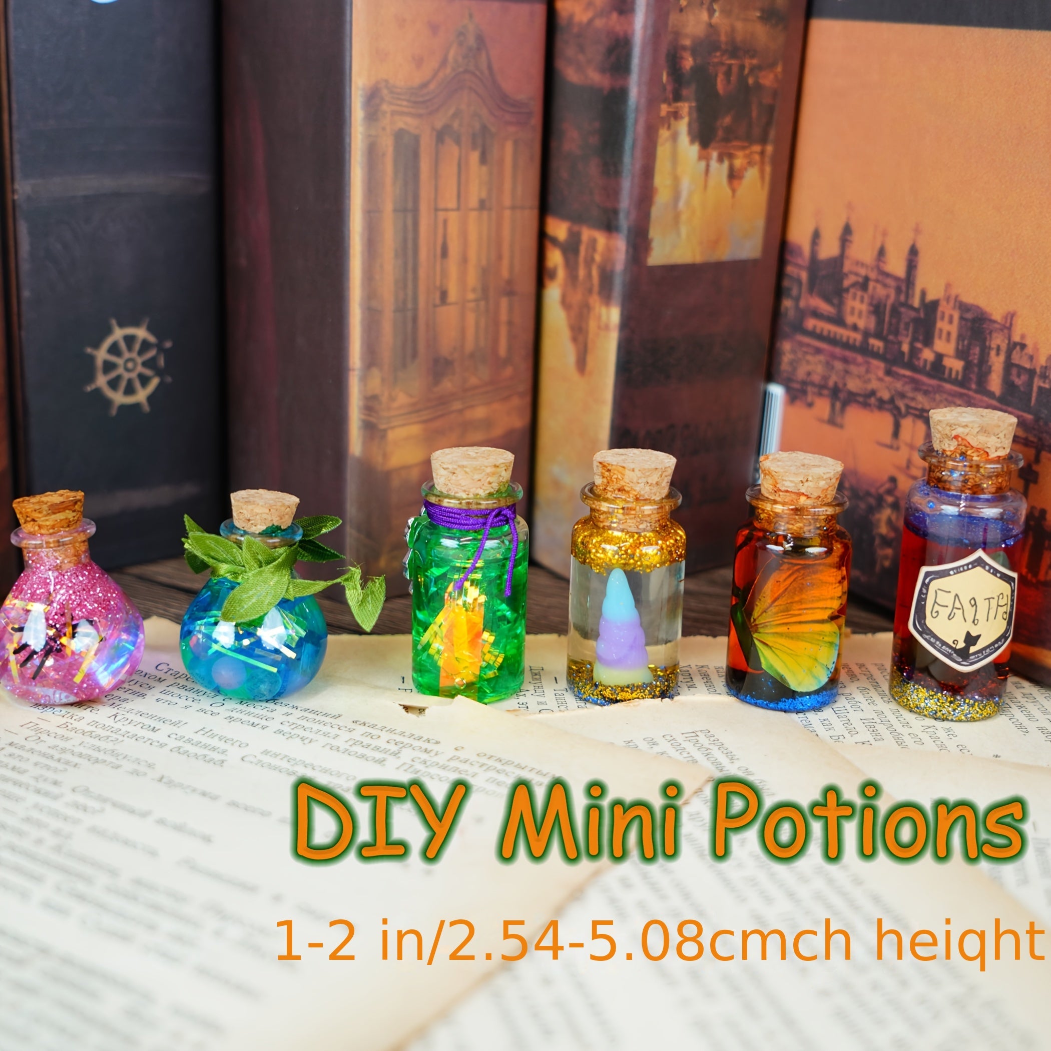 DIY Magic Potion Craft Kit for Kids – Wizard Potion Bottle Making Set – Fantasy Arts & Crafts for Boys & Girls Ages 6+ – Halloween Party Activity – Christmas & Birthday Gift