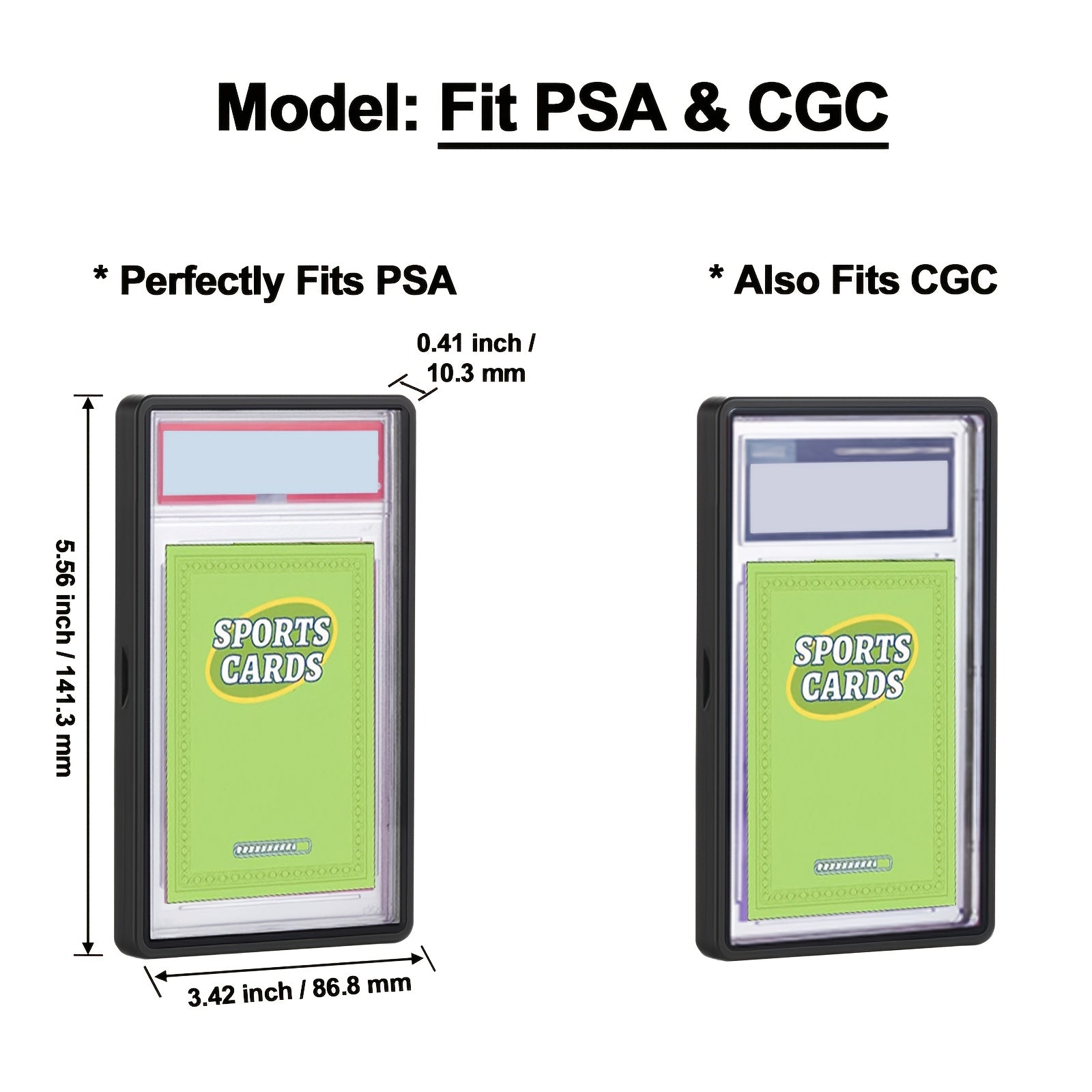 Metal Protective Case for PSA CGC BGS Graded Card Slabs Display Protection Multiple Colors Gift for Pokemon Sports Card TCG Collectors Ages 14+ Christmas