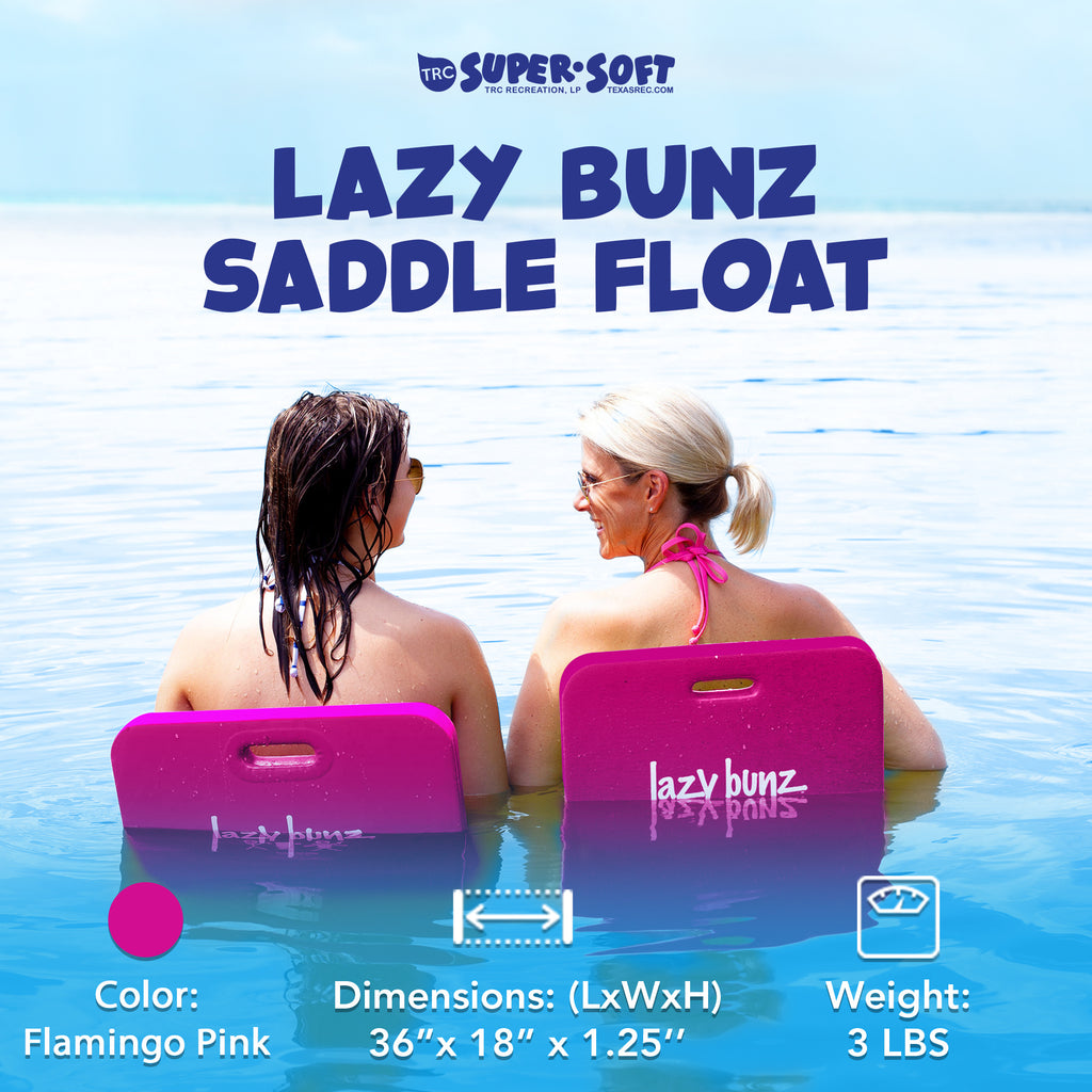 Foam Water Saddle Pool Float Lounger for Adults and Kids – No Inflation Needed, Vinyl-Coated Closed-Cell Foam, 36x18 Inch Pool Chair for Swimming Pool, Lake, River and Beach